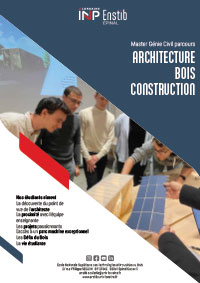 Plaquette de présentation du master Architecture Bois et Construction