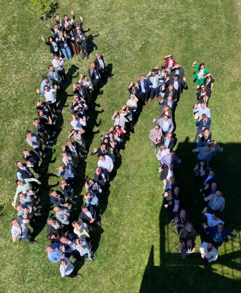Ensemble des participants à la session plénière Innovawood à Tulln